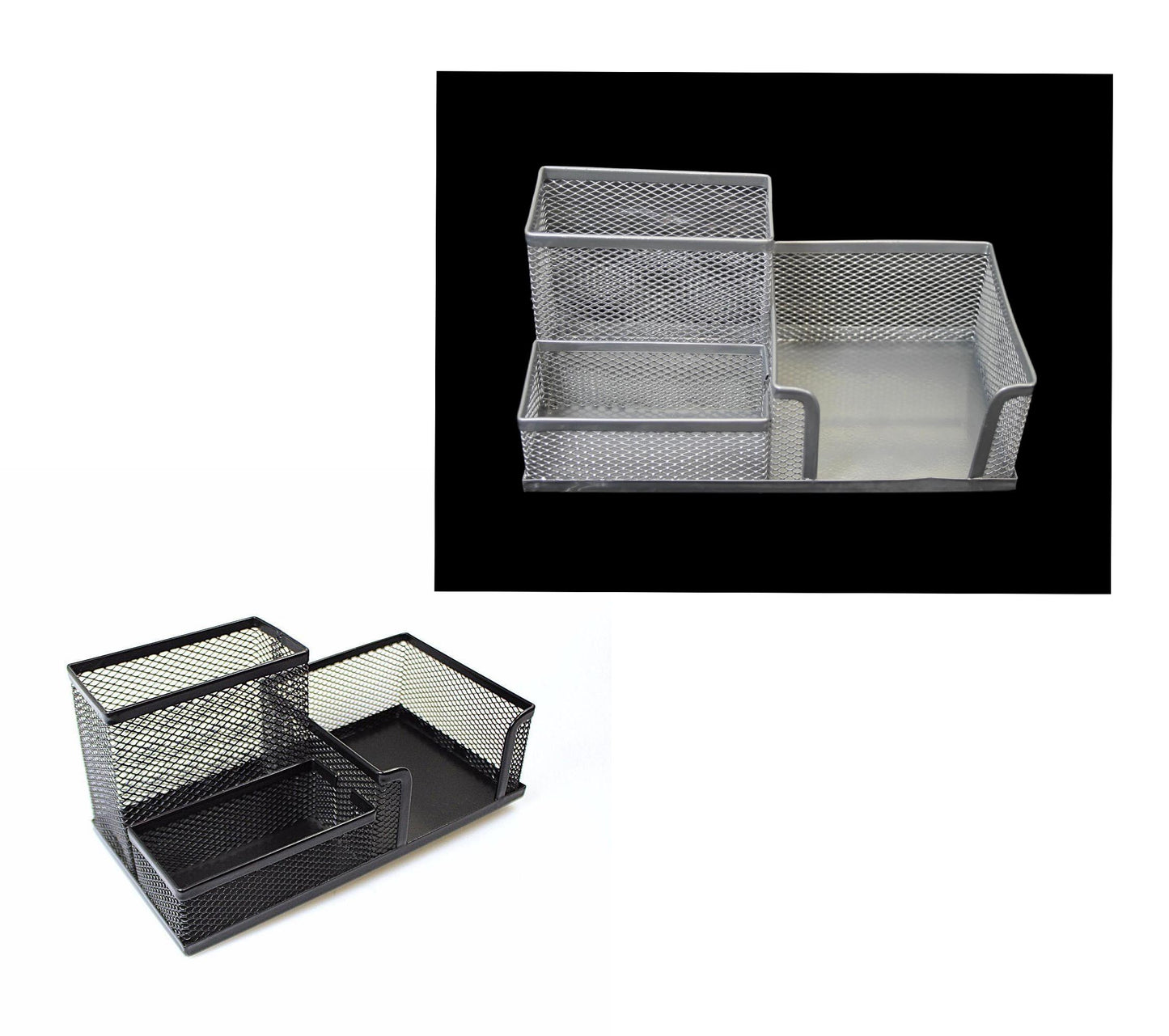 Mesh Desk Pen Pencil Stationery Holder Organiser 20 x 10 cm Assorted Colours 0020
