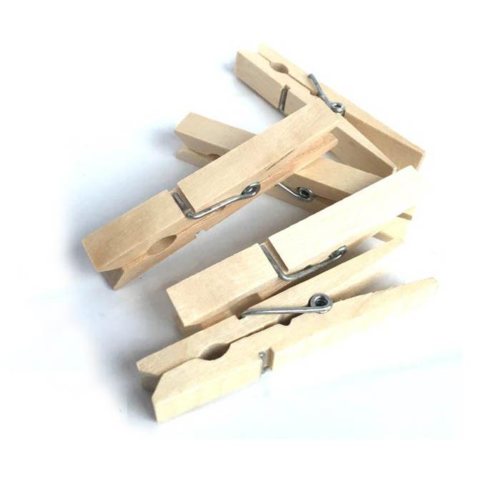 Wooden Bamboo Laundry Clothes Pegs 20pcs 7 x 1.3 cm 6886