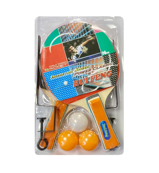 Table Tennis Ping Pong Paddle Set of 6 0381 A
