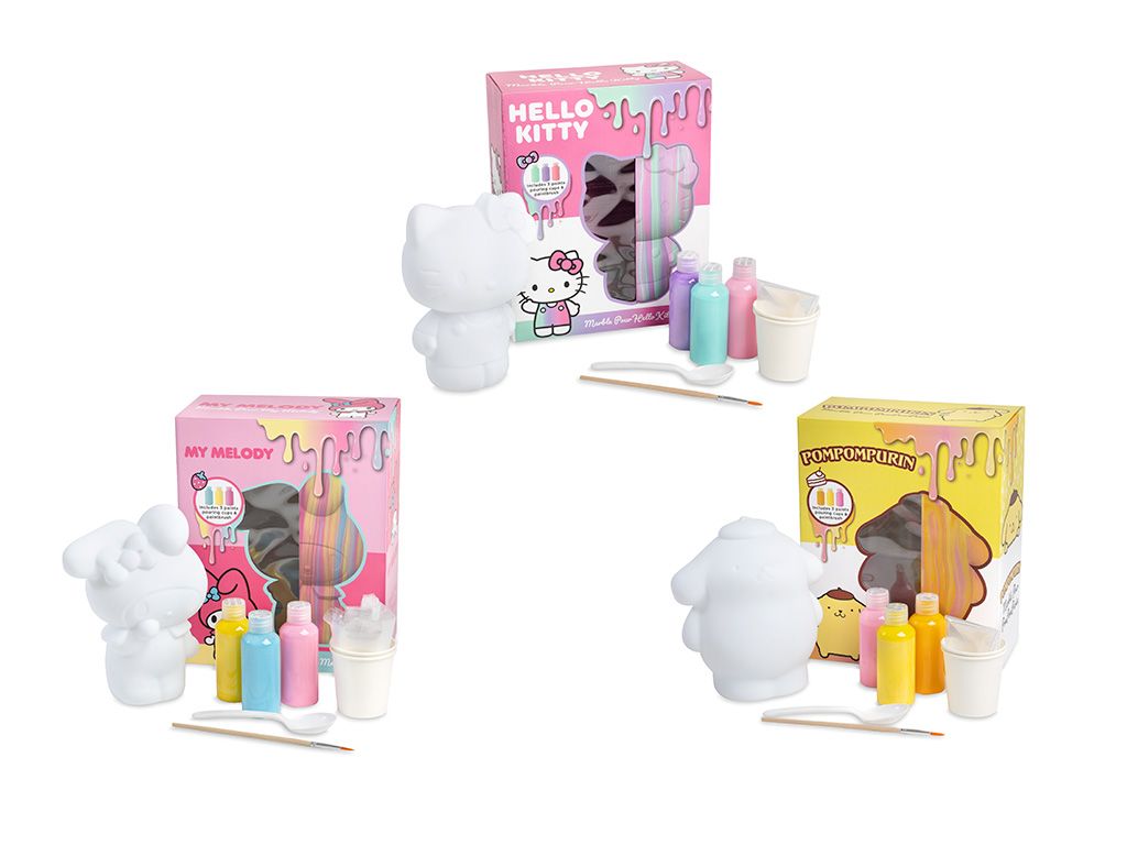 Marble Paint Pour Hello Kitty Craft Kit