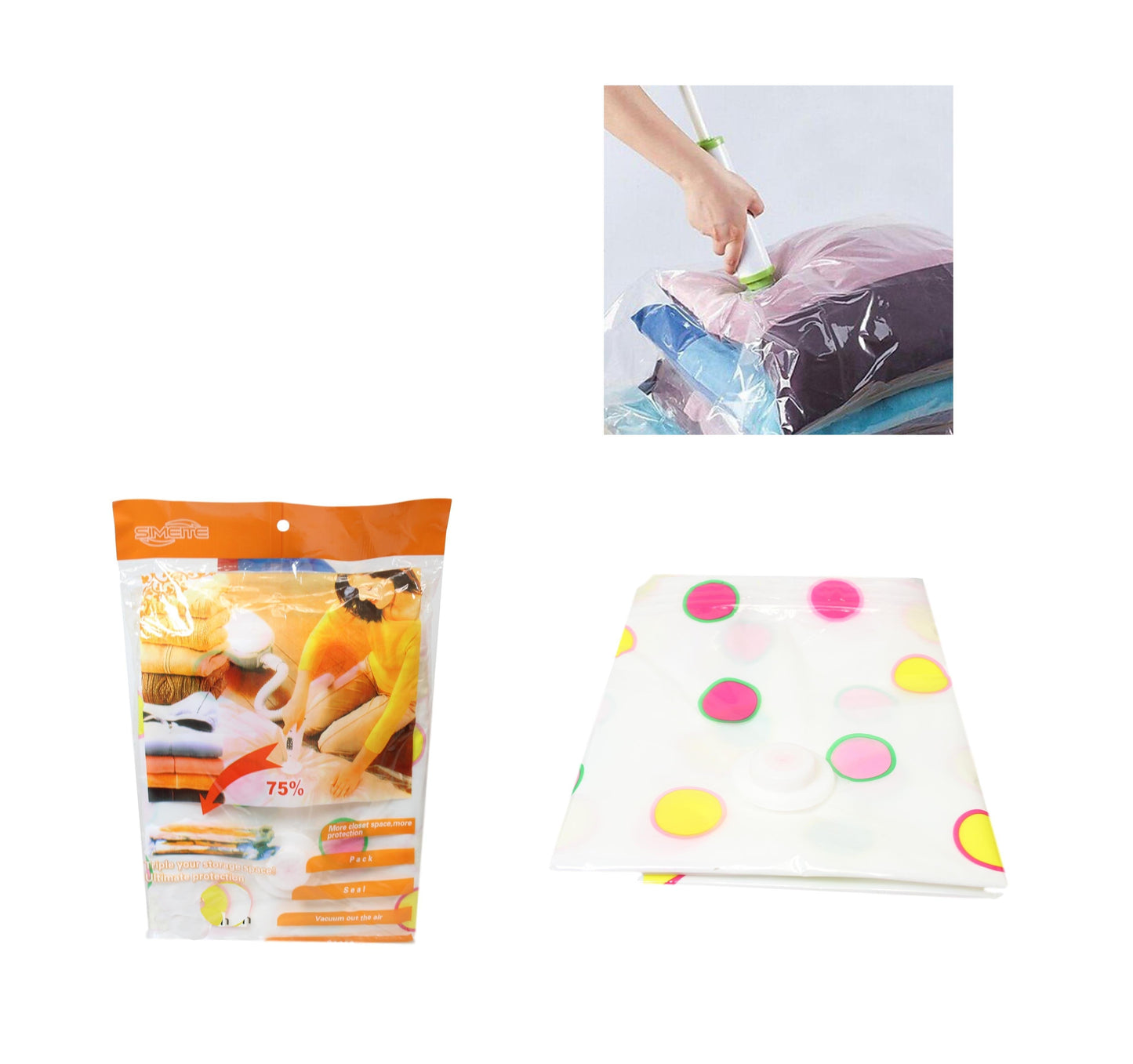 Vacuum Storage Suction Bag Triple Your Storage Pack and Seal 80cm x 130cm 0461
