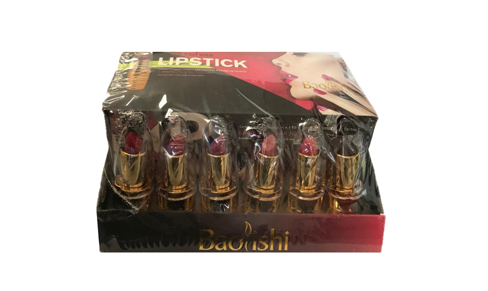 Baolishi Lipstick Assorted Colours Box of 24 0610