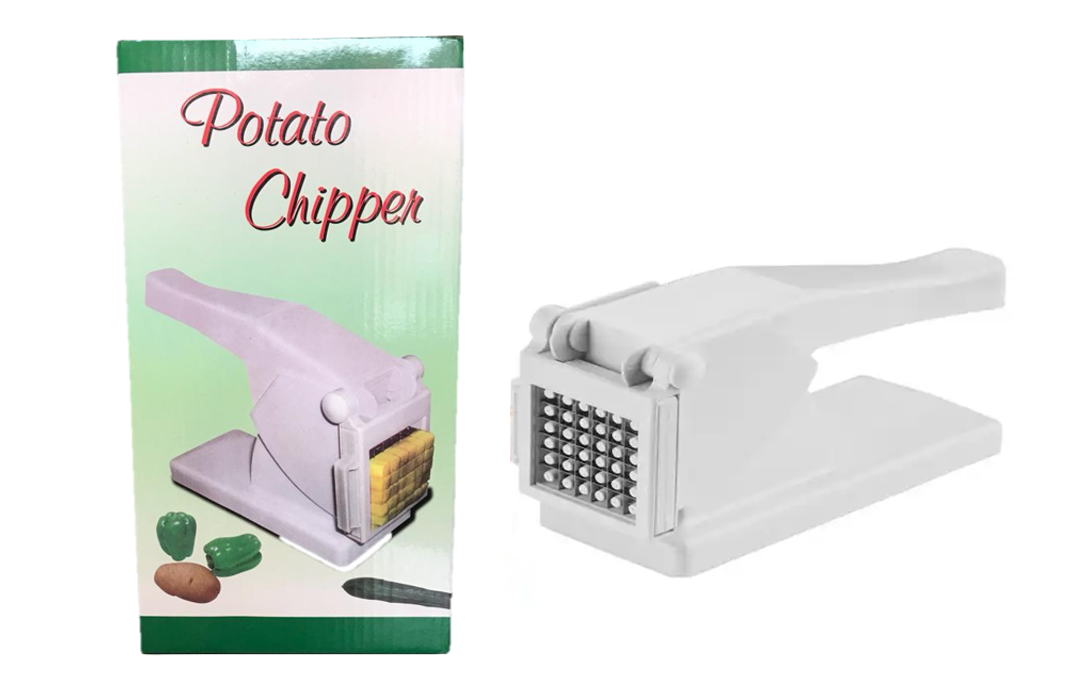 Plastic Potato Vegetable Chipper Cutter White 23 x 16 cm 0671
