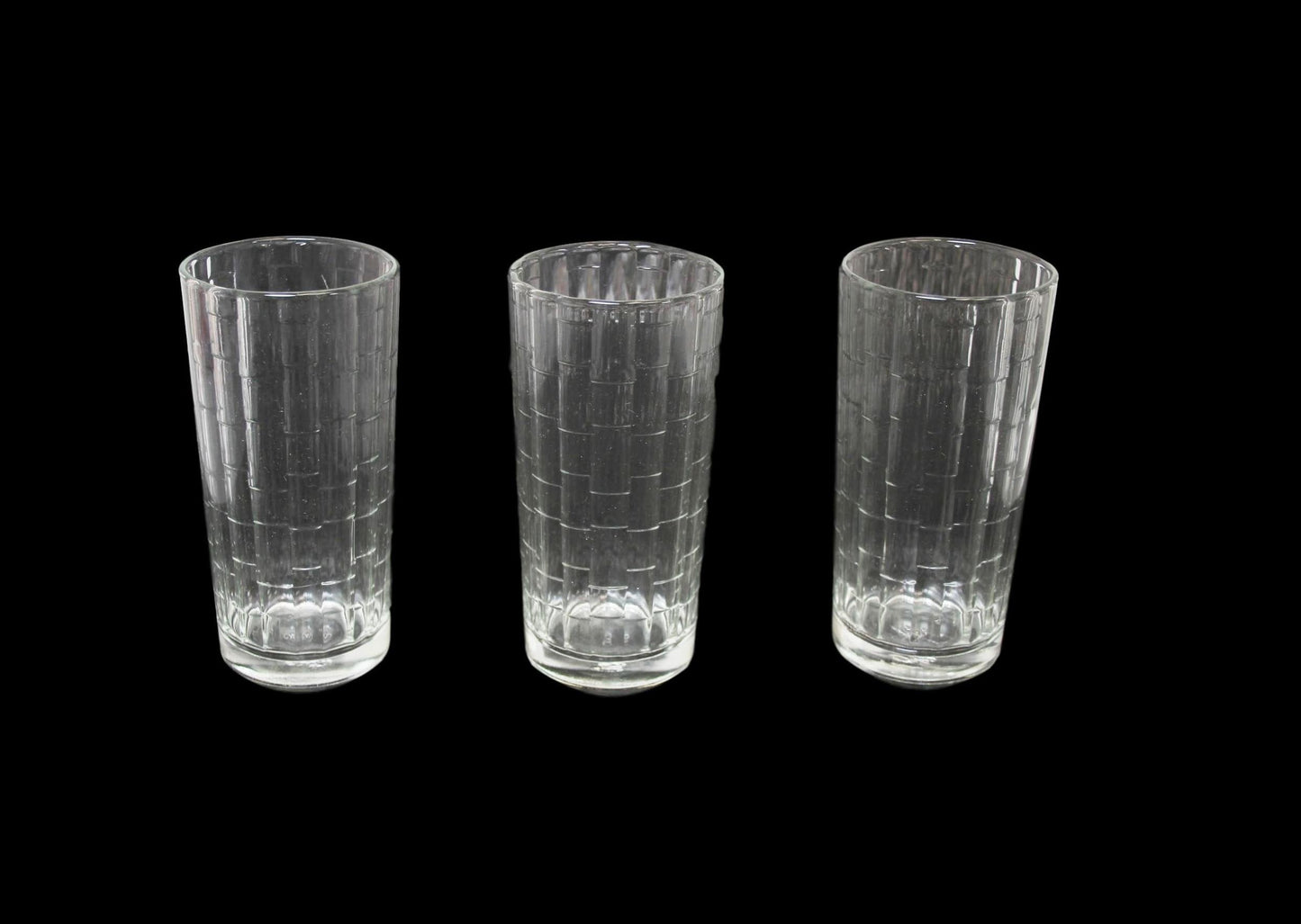 Azur Tumbler Drinking Glass Façade Design 9oz Pack of 3 P19119FA3PK