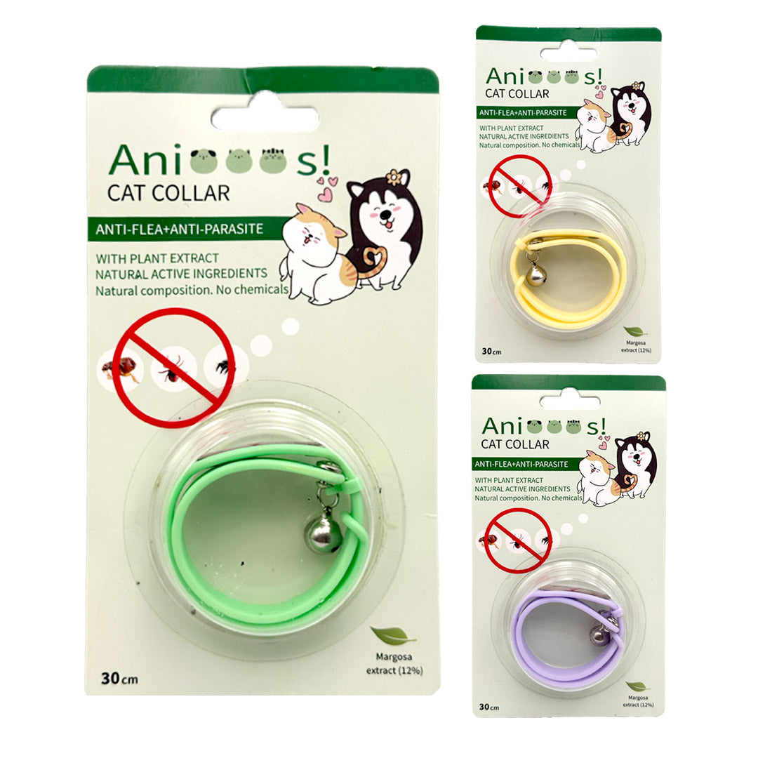 Anis! Anti-Flea & Anti-Parasite Cat Collar – Natural Plant-Based Protection | Chemical-Free | 30Cm