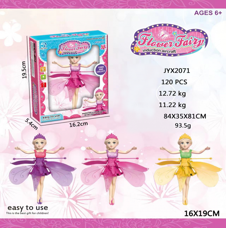 Magic Flying Fairy Princess Frozen Barbie Doll With Led Lighting 0705-2263