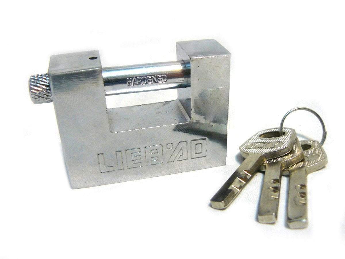 New Heavy Duty Security Padlock With Keys 80mm Diy Home 4576