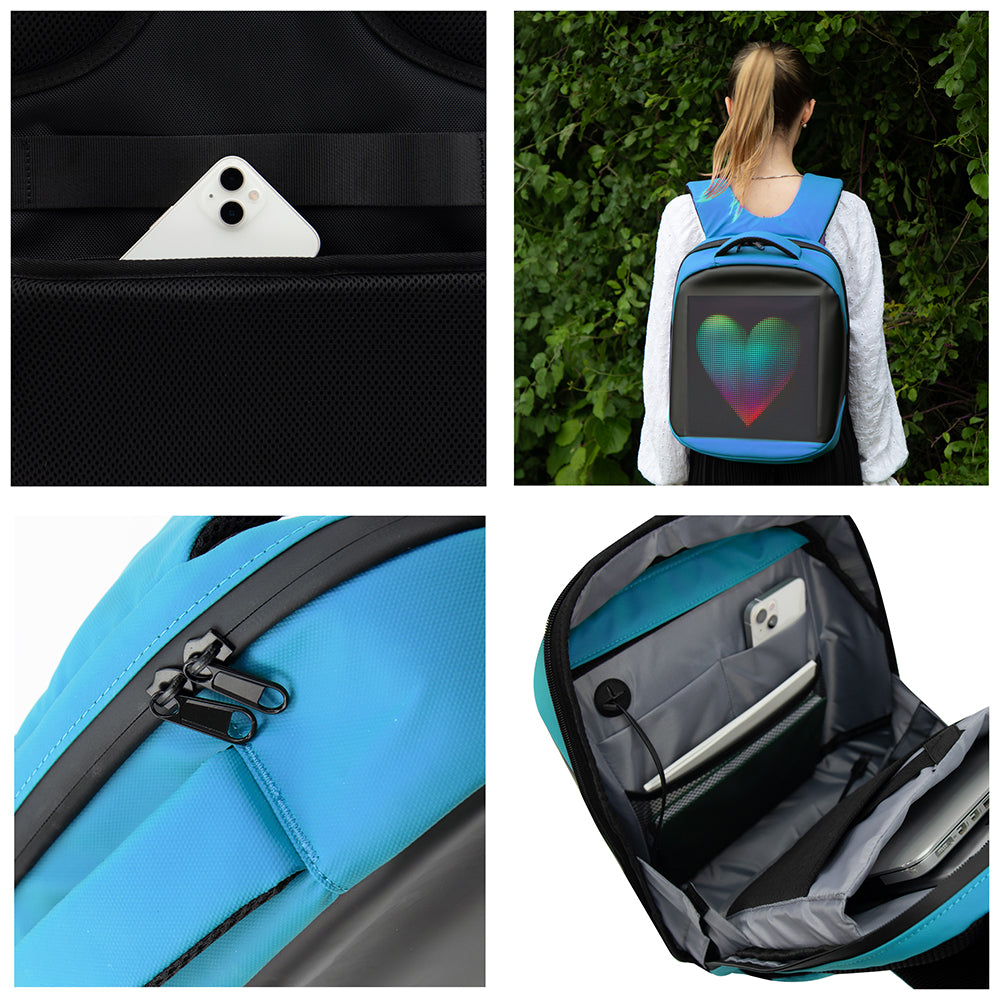 Durane LED Backpack 30 x 13 x 40 cm Blue 11054