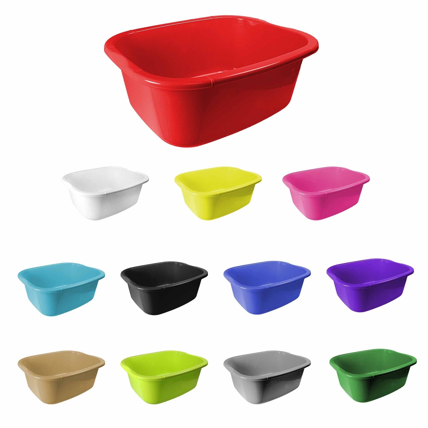 Lunex Kitchen Washing Up Bowl 11 Litre Assorted Colours 31 CM x 38 CM LL5500 A