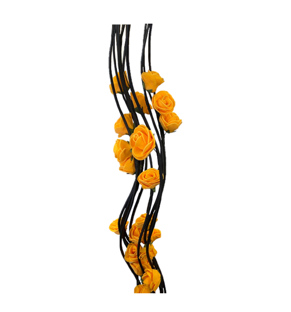 Long Stem Floral Twigs Home Decoration With Foam Rose Flowers 154Cm Assorted Colours