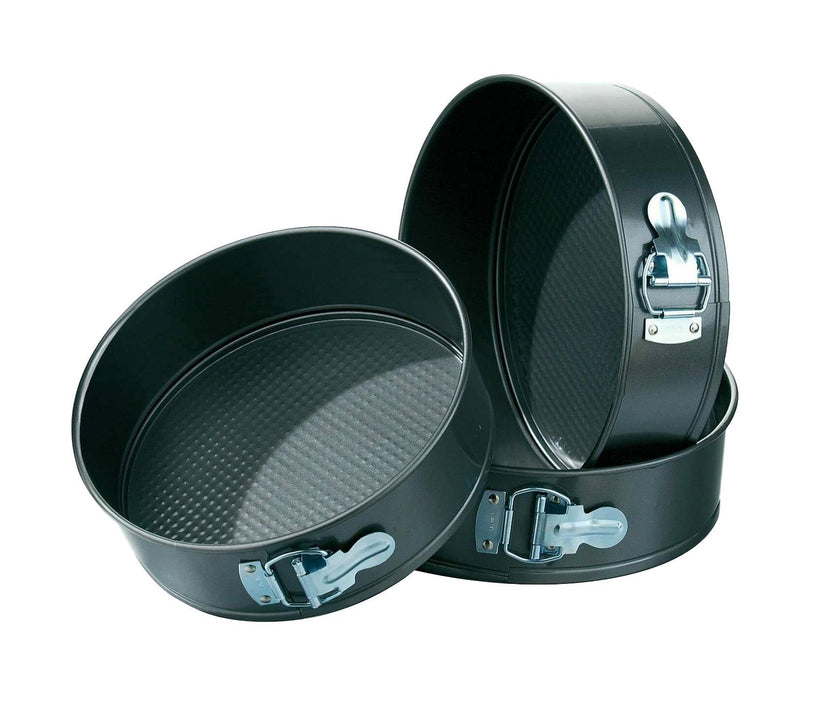 Springform Cake Baking Tins Mould Set Of 3 24 26 28 cm