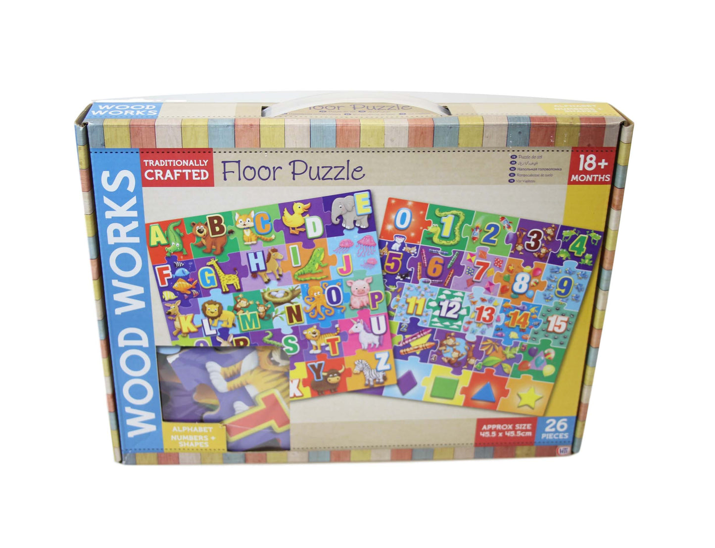 Woodworks Children's Floor Alphabets and Letters Jigsaw Puzzle 45.5cm 1374123