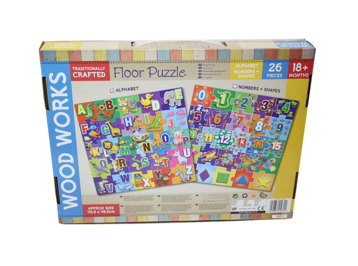 Woodworks Children's Floor Alphabets and Letters Jigsaw Puzzle 45.5cm 1374123