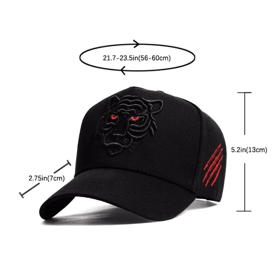 Tiger Trucker Hat Snapback Animal Cap Dad Hats Cool Hip Hop Sports Fan Baseball Cap Embroidered Tennis Caps For Men Women Street