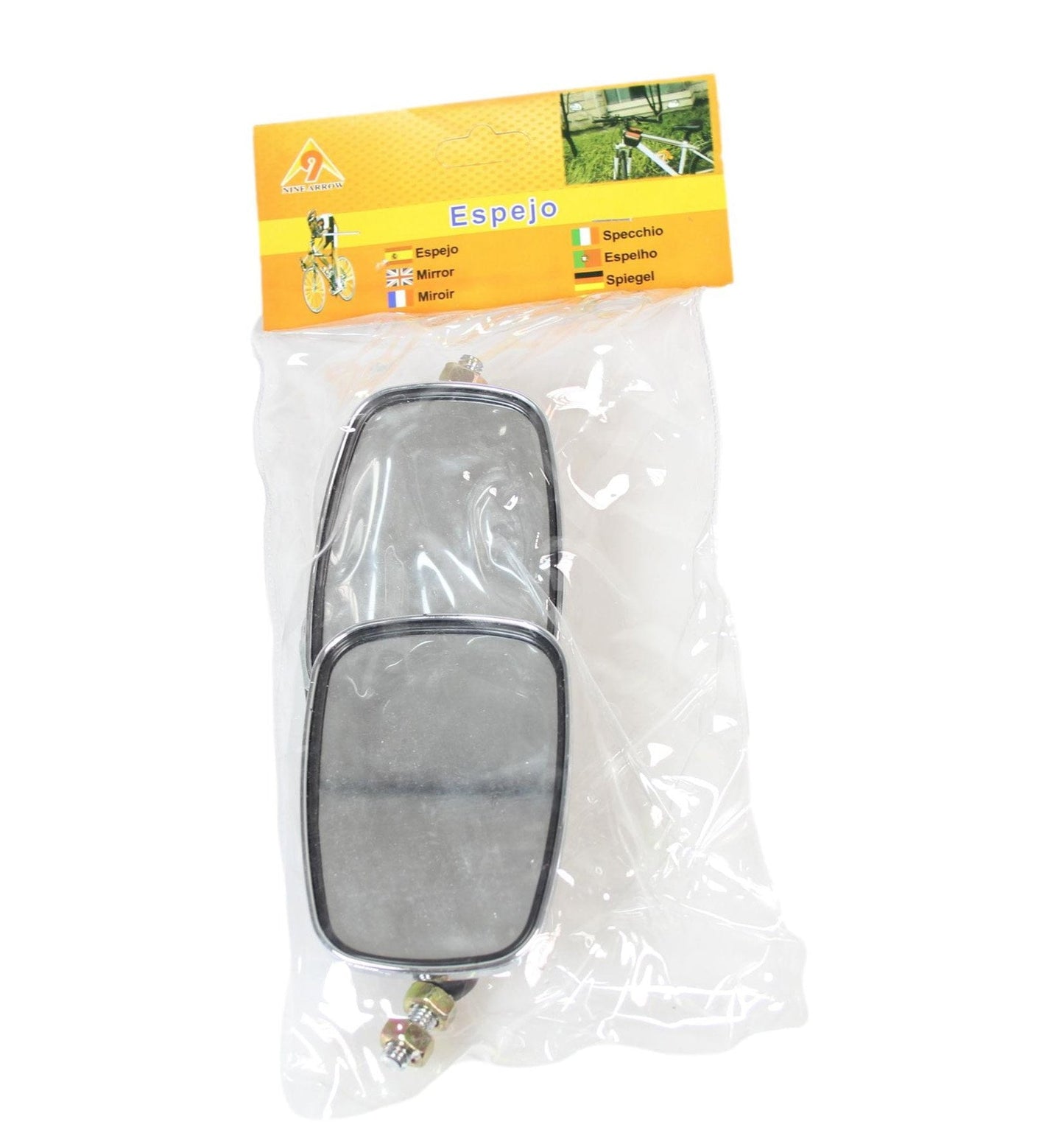 Adjustable Bicycle Mirrors 2 Pieces Rotatable Wide Angle Safety 1835