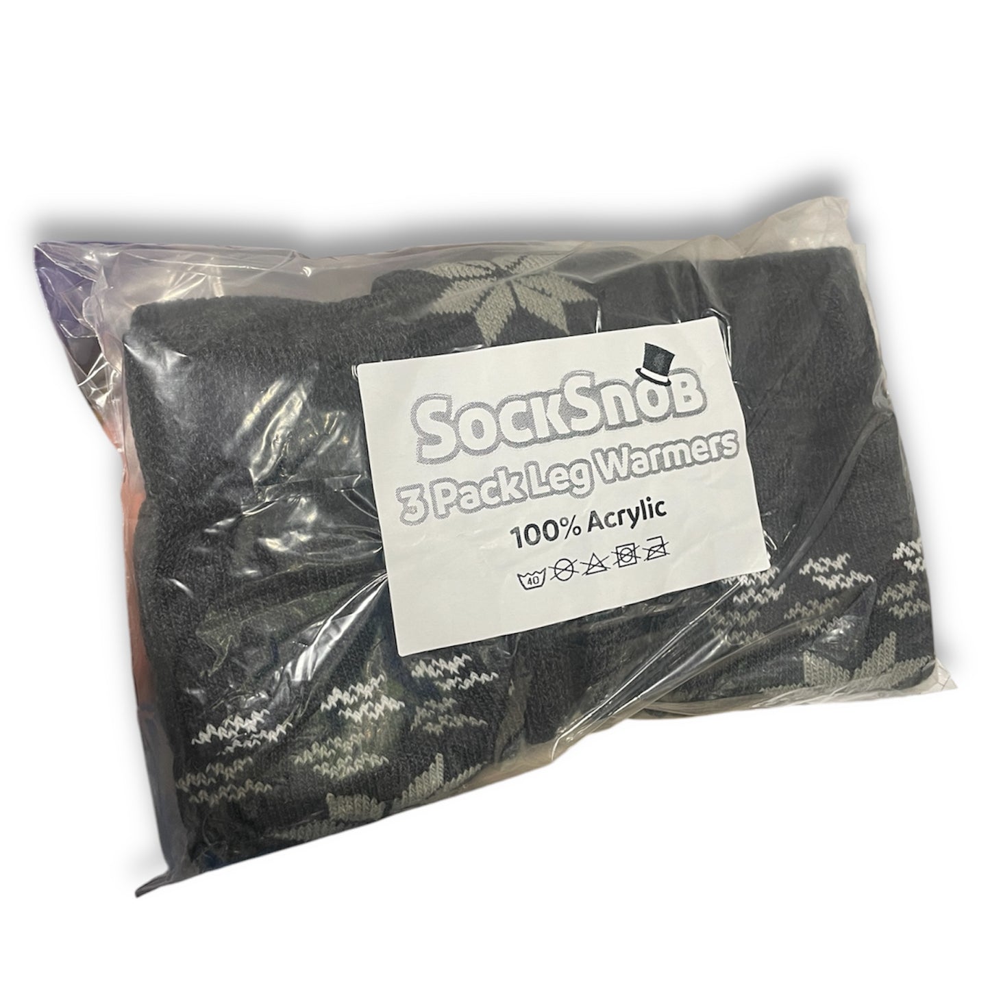 3 Pack of Leg Warmers SockSnob - Grey