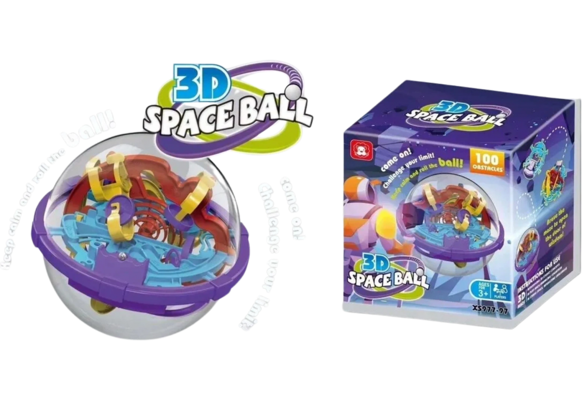 3D Space Ball 100 Obstacles