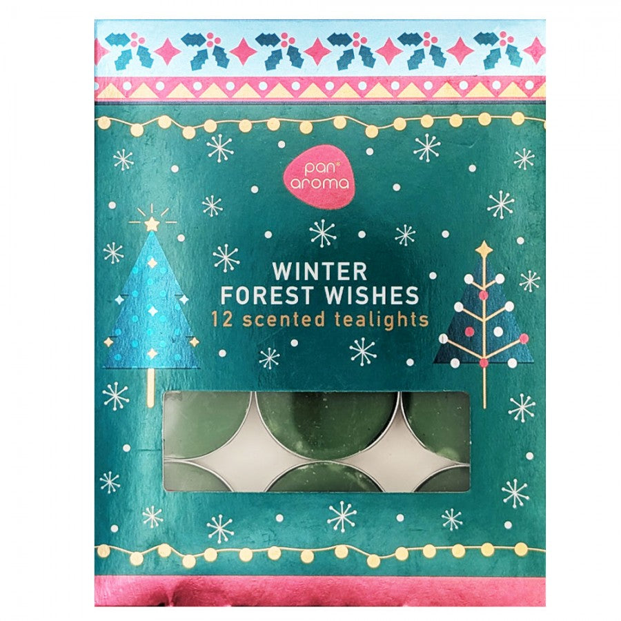 12Pk Tealights - Winter Forest Wishes