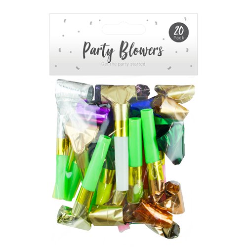 Pack 20 Foil Party Blowouts