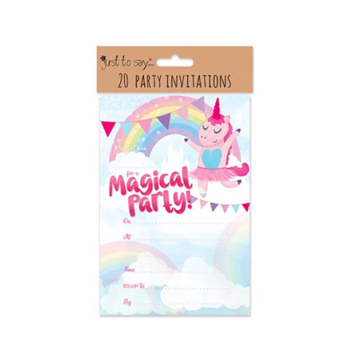 Magical Unicorn Invitation Pack