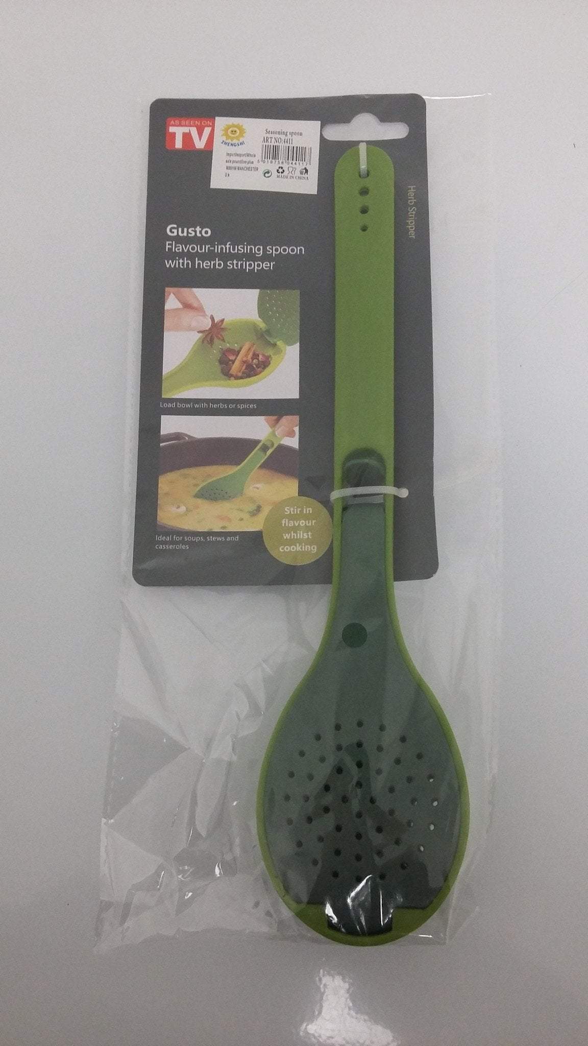 Flavour Infusing Spoon With Herb Stripper Kitchen Home