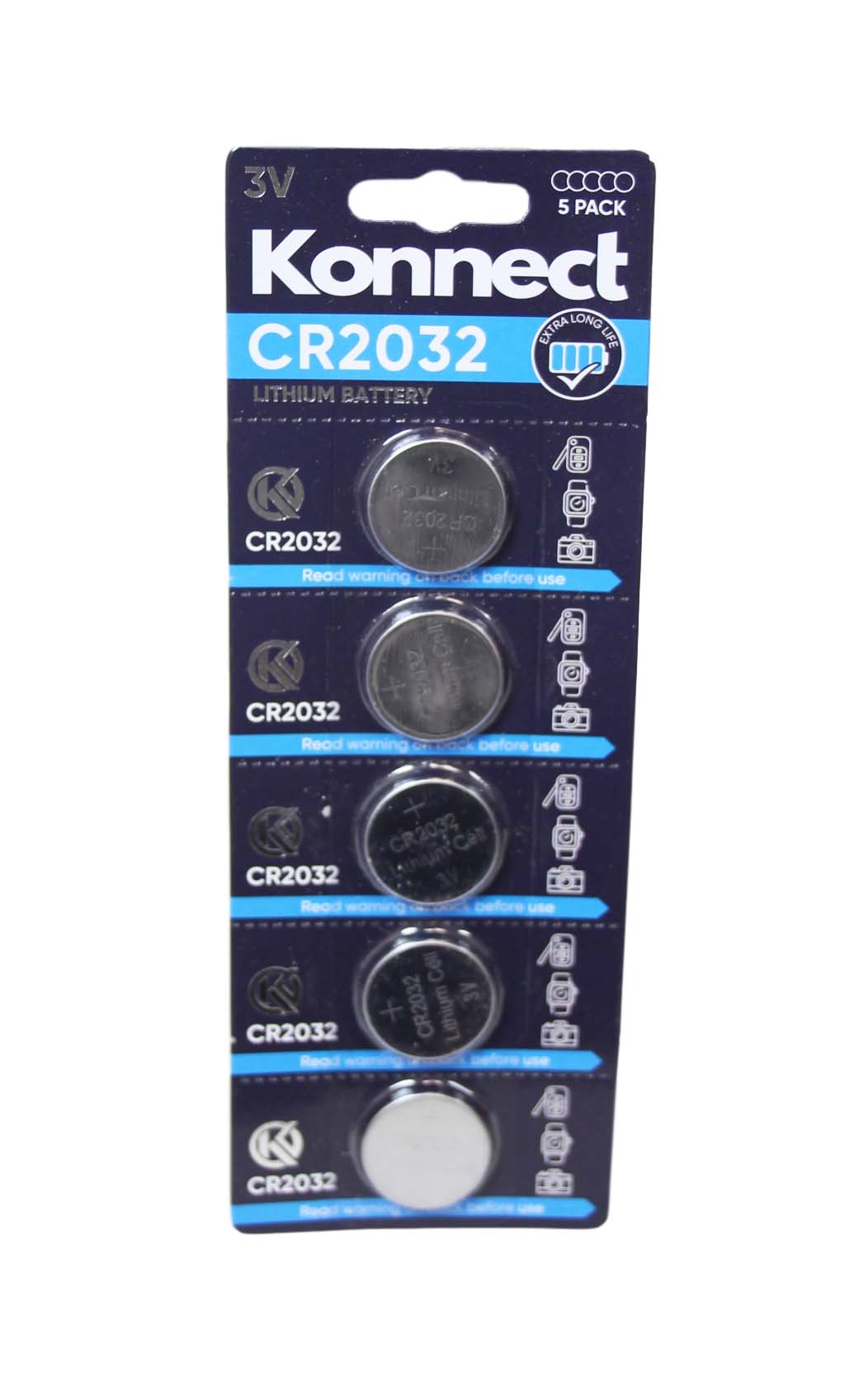 Konnect 3V Lithium Battery Long Life Remote Watch Camera Battery CR2032 A