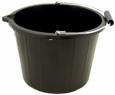 Black Indoor Outdoor Multi Purpose Bucket 32cm x 26cm LL5015