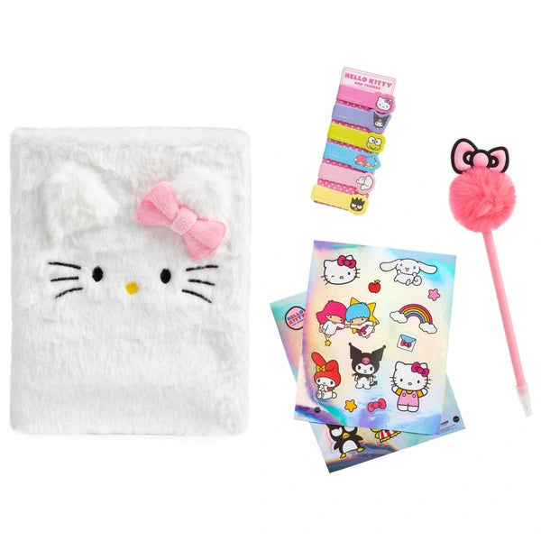 Hello Kitty Fluffy Diary Set