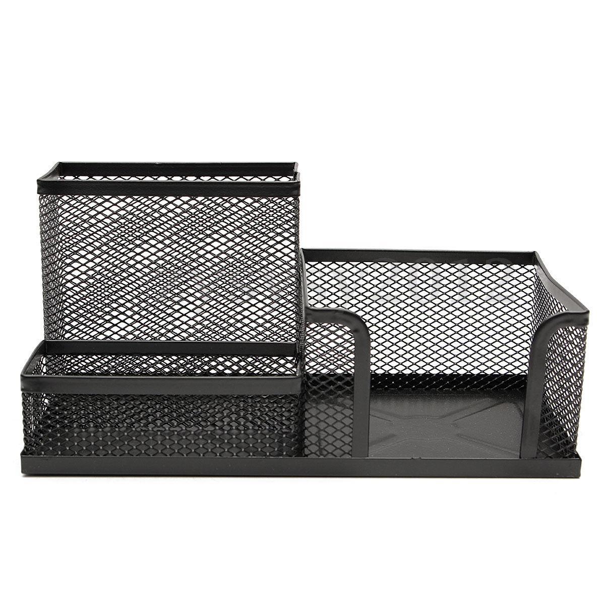 Mesh Desk Pen Pencil Stationery Holder Organiser 20 x 10 cm Assorted Colours 0020