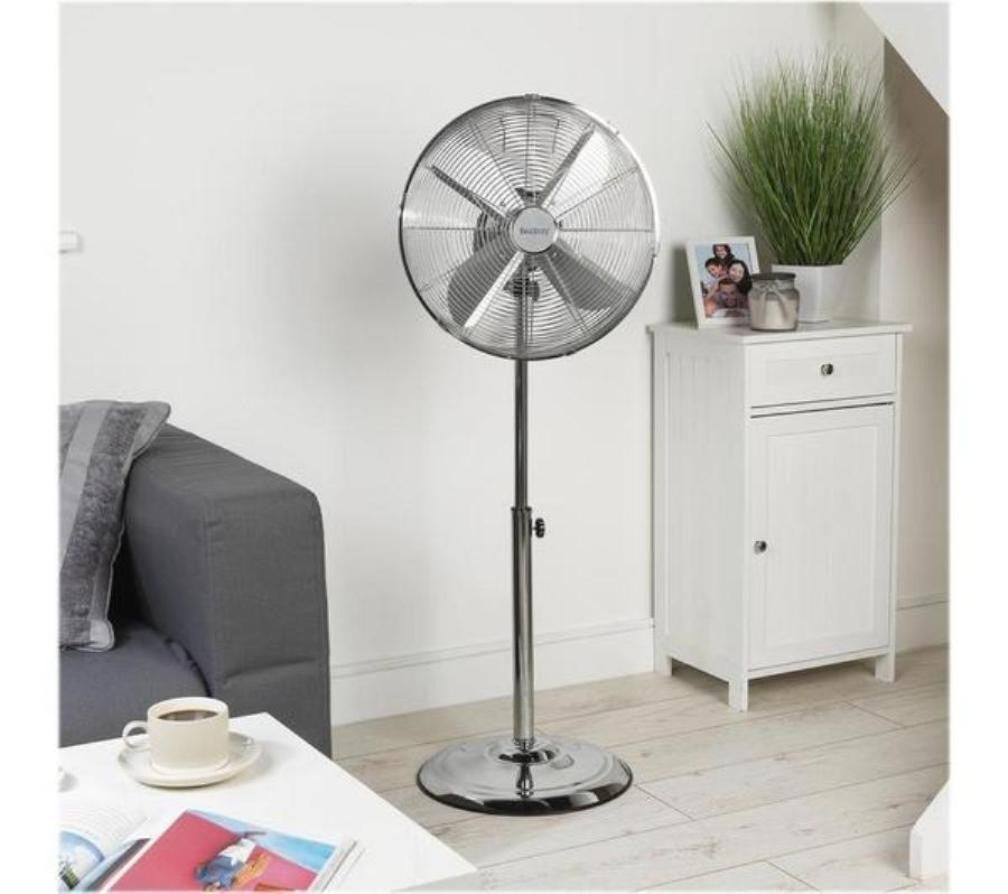 16" Inch Metal Chrome Round Floor Standing Fan SF16M