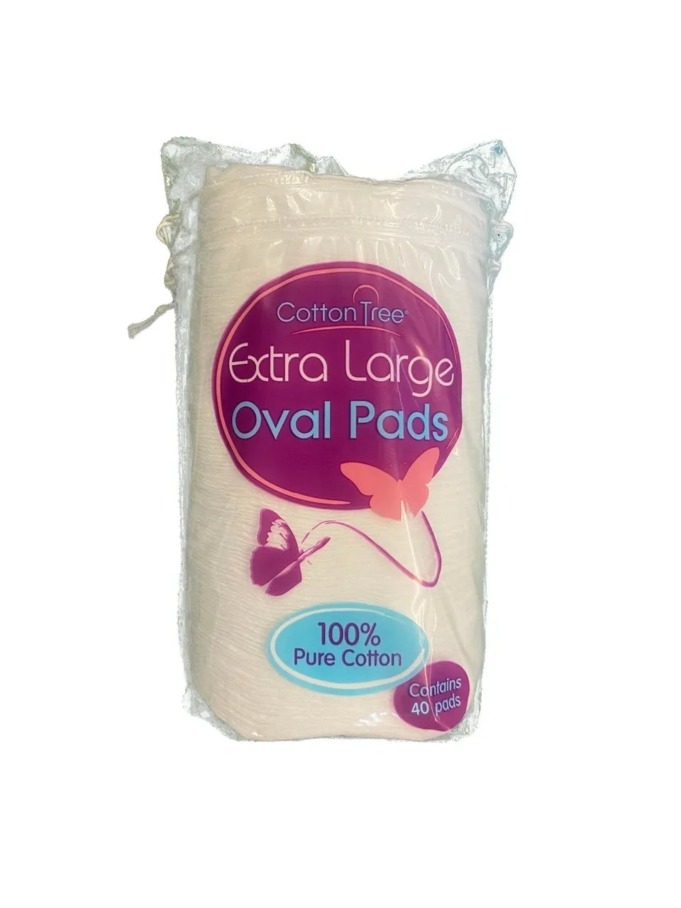 24 Pack, 40 Large Oval Cotton Wool Pads