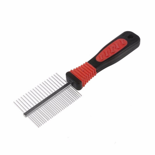 Pet Dog Cat Metal Double Sided Grooming Comb 17 x 6 cm 6358 / 2511