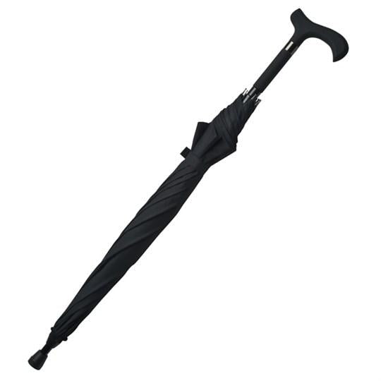 Walking Stick Cane Umbrella 104 cm Black 7925 A
