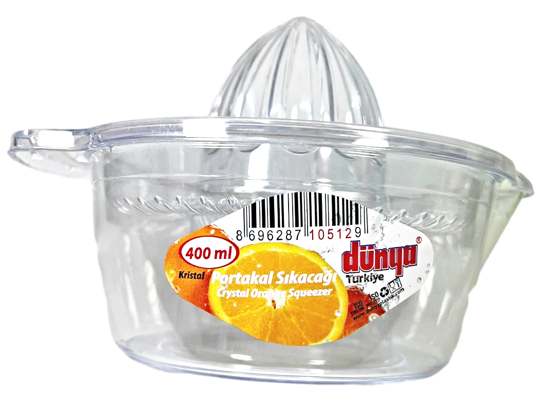 Clear Plastic Crystal Orange Lemon Juice Squeezer D10512