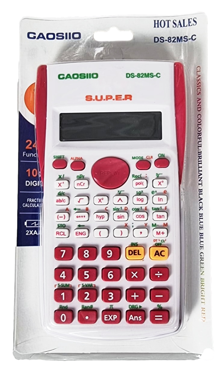 Plastic Scientific Calculator Assorted Colours 0706