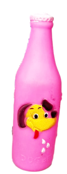 Pet Dog Toy Squeaky Dog Beer Bottle 19 x 6 cm Assorted Colours 6649 A