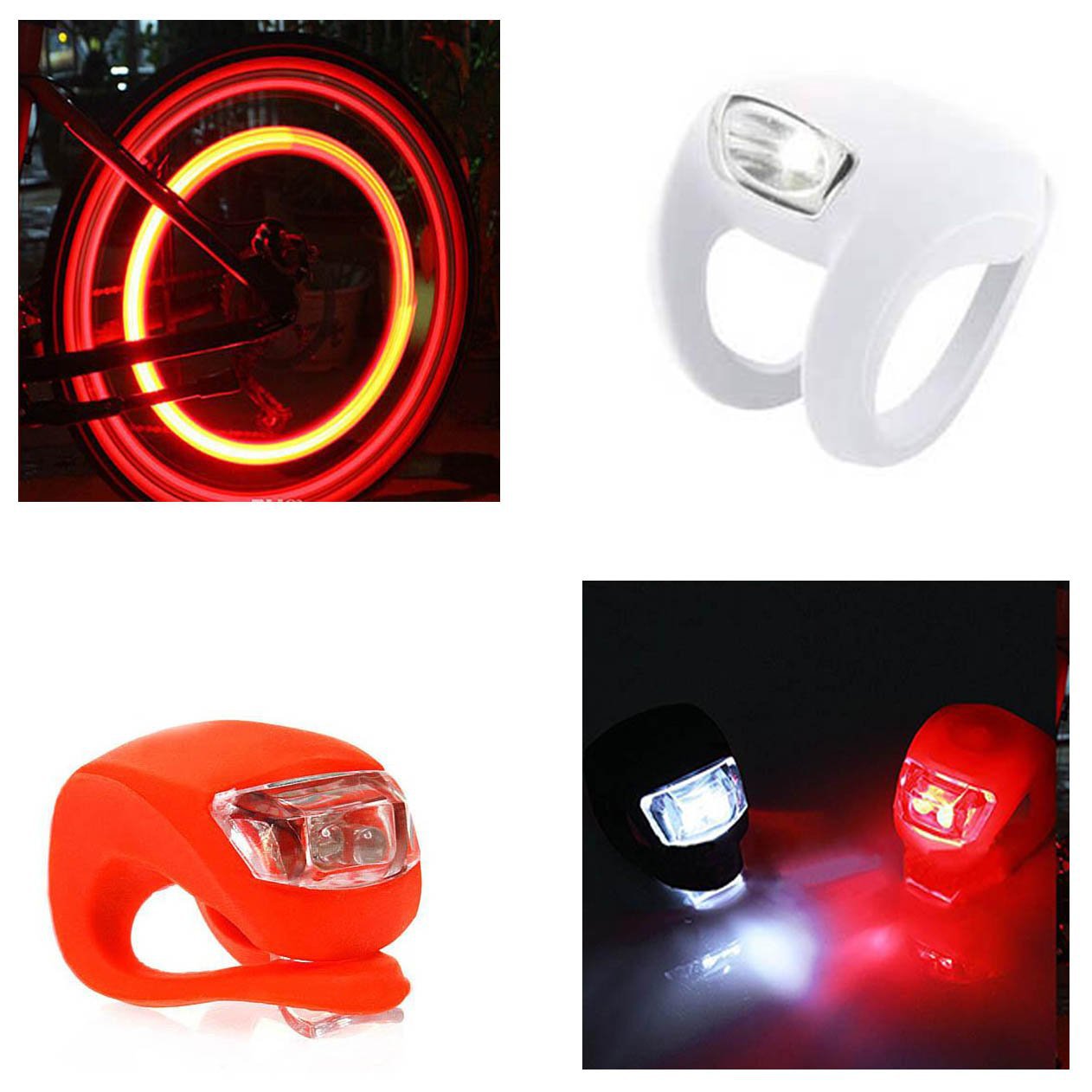 1 LED Bike Light Assorted Colours 0529 A
