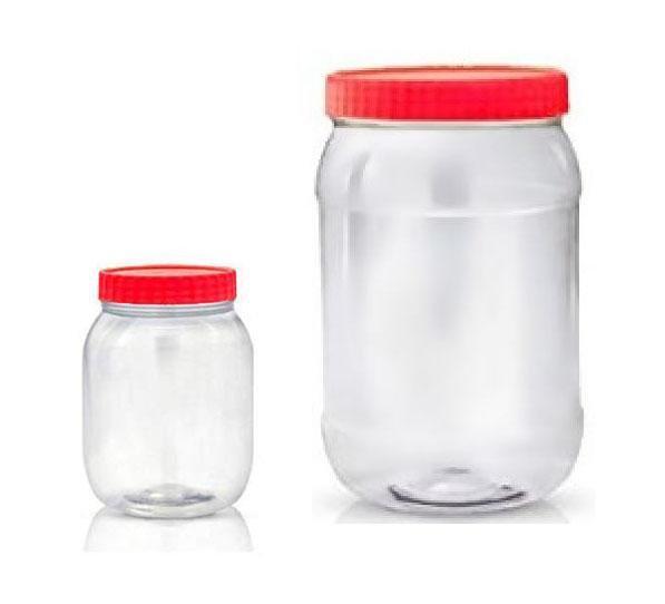 Plastic Kitchen Pet Food Storage Jar 3 Litre +0.50 Litre