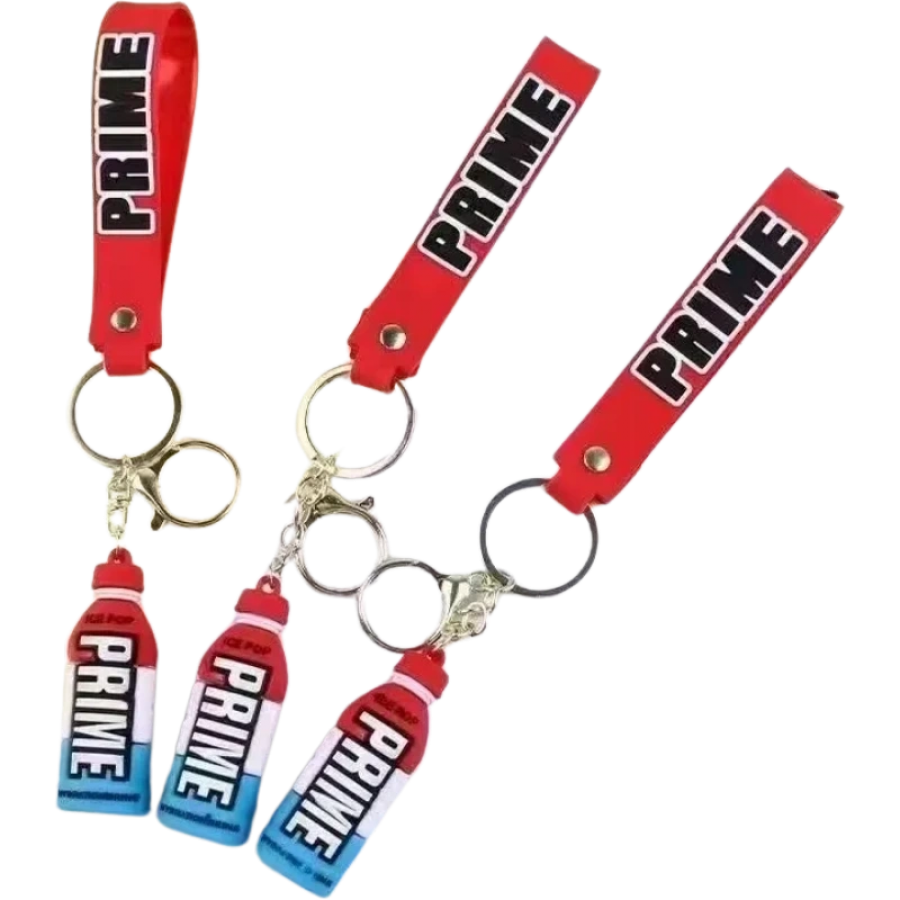 Prime Ice Pop Bottle Keyring