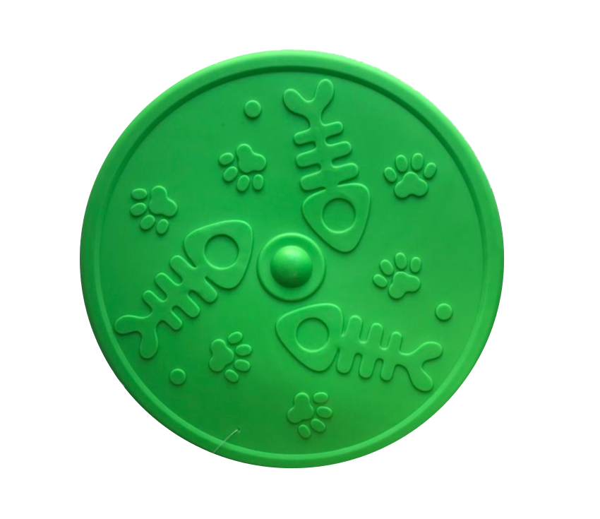 Pet Dog Toy Silicone Rubber Frisbee Flying Disc Assorted Colours 3043 A