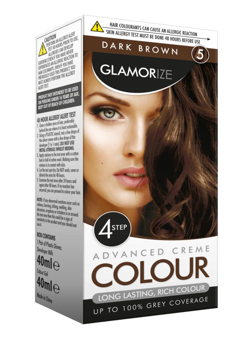 Women'S Dark Brown Hair Dye No.5 Advanced Creme Colour