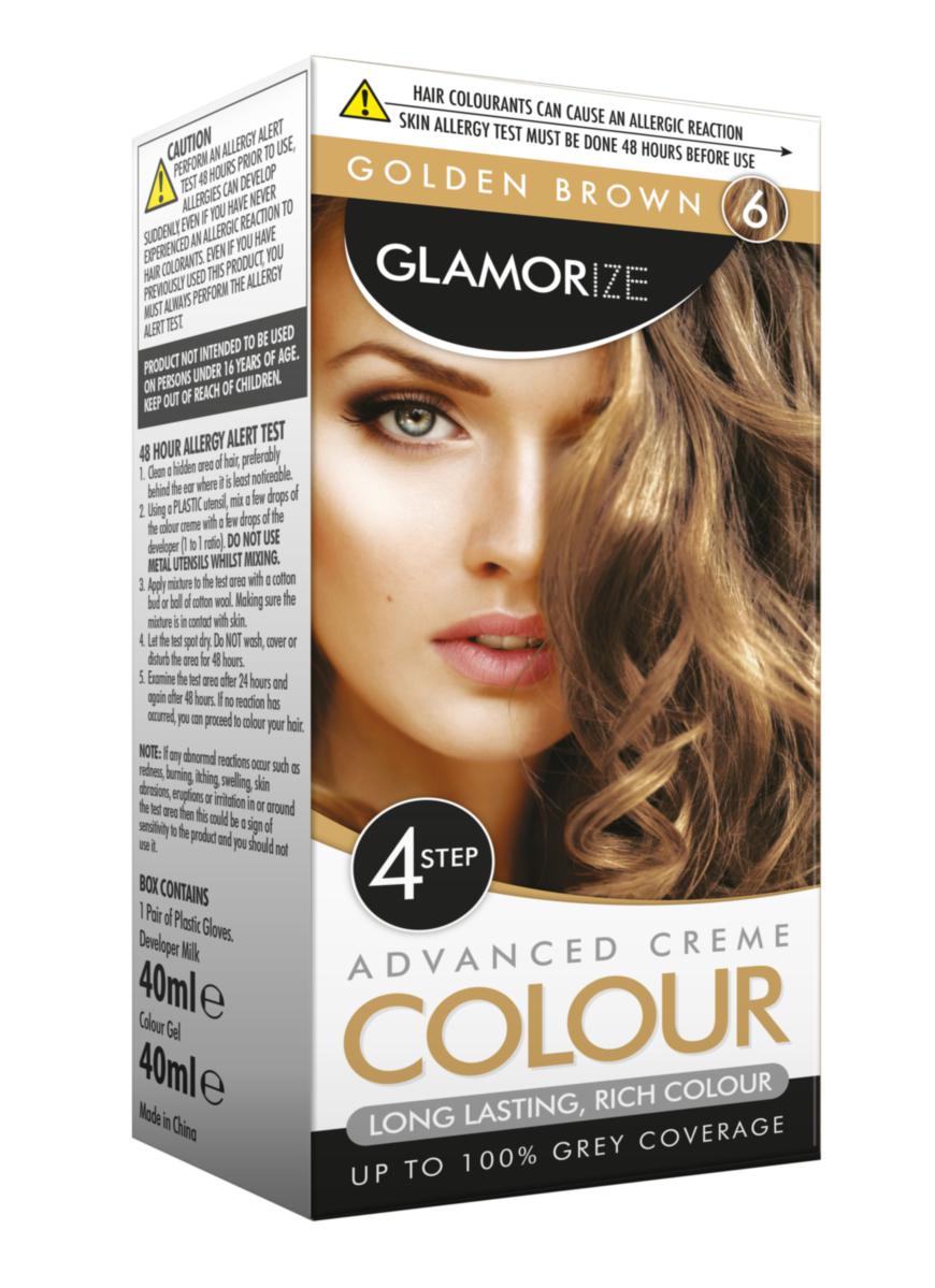 Women's Golden Brown Hair Dye No.6 Advanced Creme Colour 309643