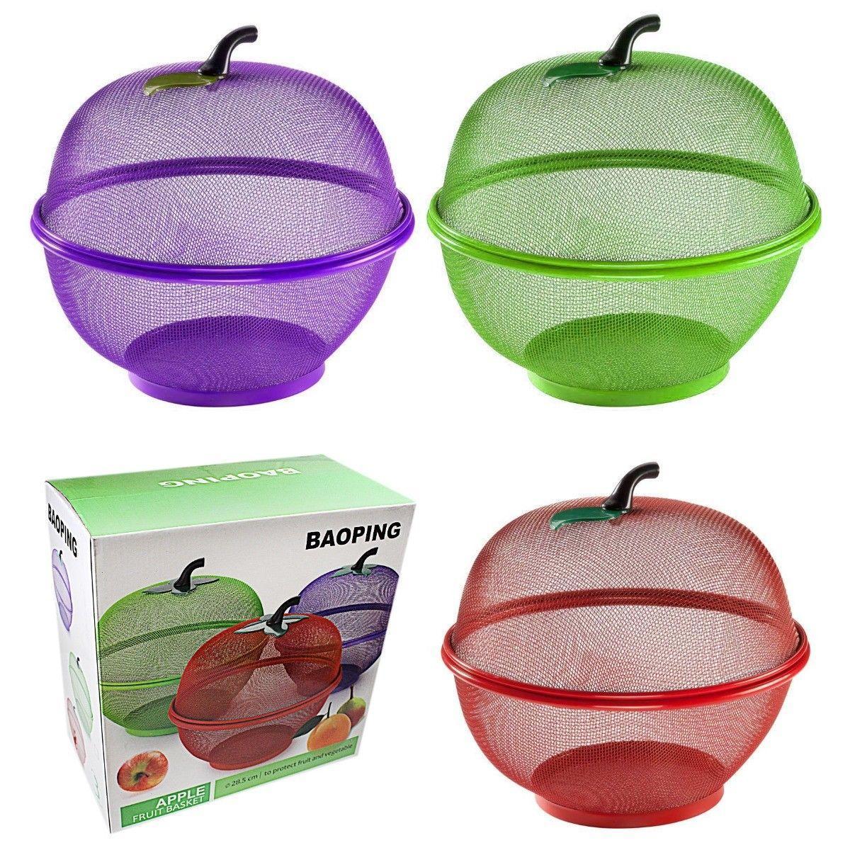 Kitchen Apple Fruit & Vegetable Bowl Basket 28.5 cm Assorted Colours 1500 A