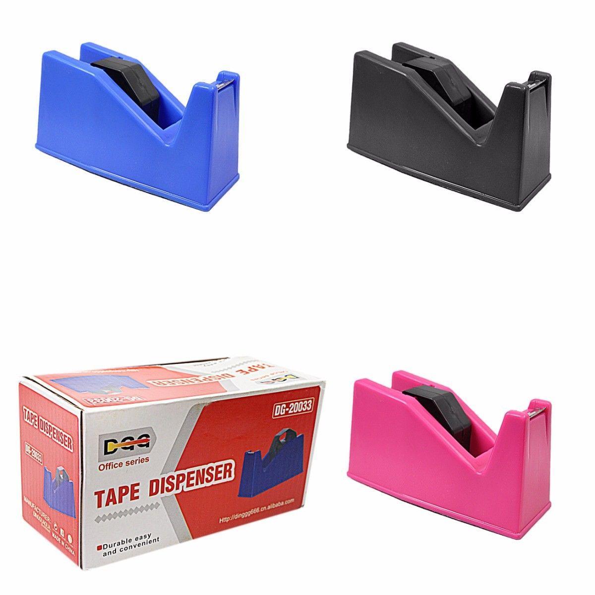 Durable Easy Plastic Tape Dispenser Available In Assorted Colours 15cm Stationery 0006