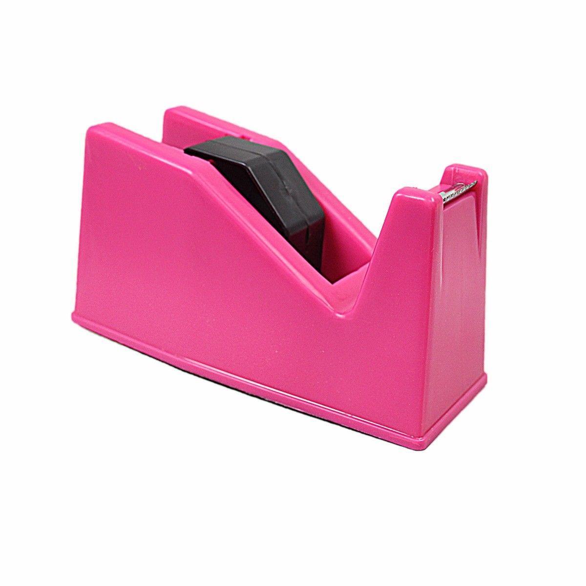 Durable Easy Plastic Tape Dispenser Available In Assorted Colours 15cm Stationery 0006