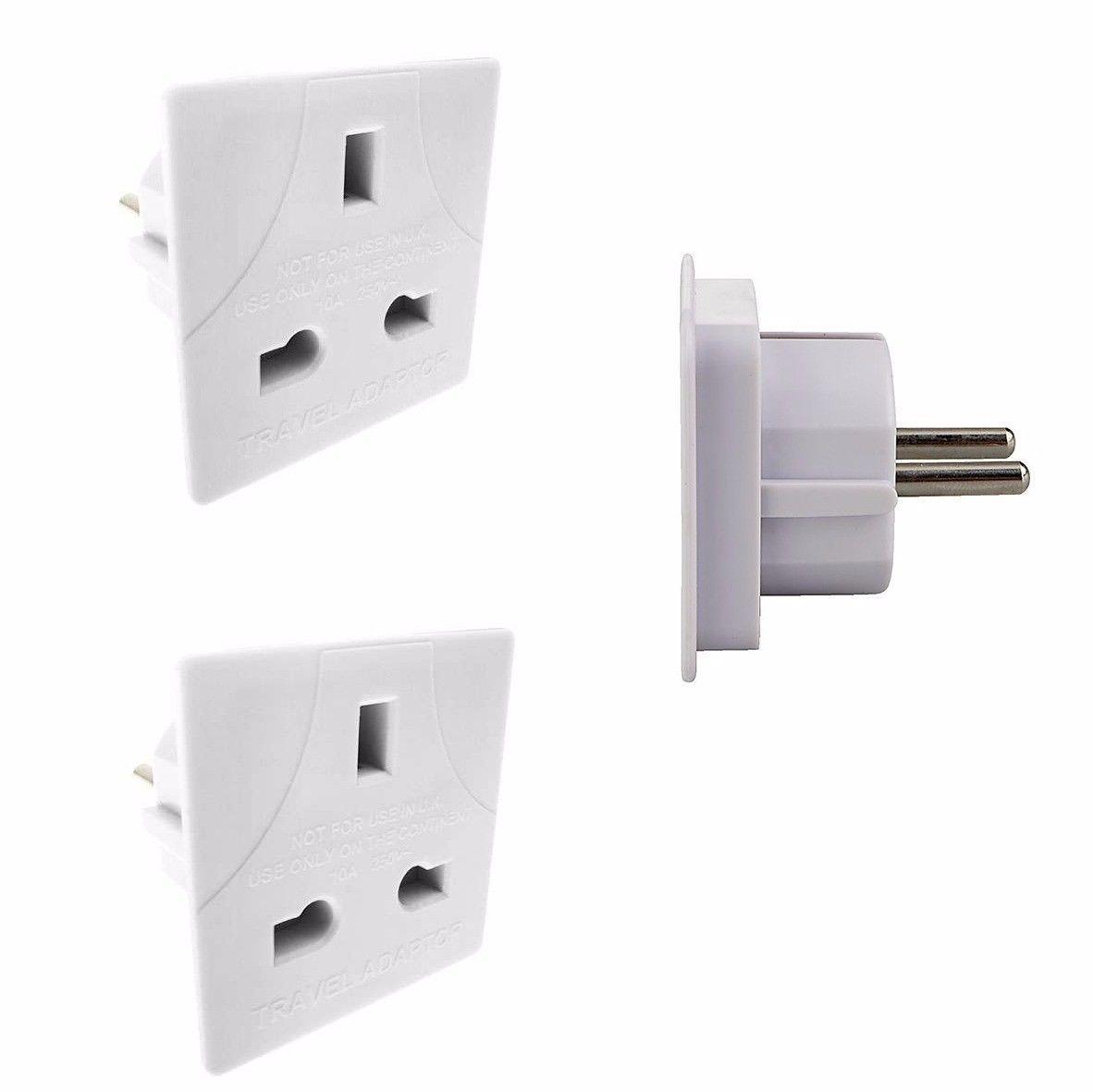 UK To EU Travel Adapter Plug 5.8 cm TVL1015