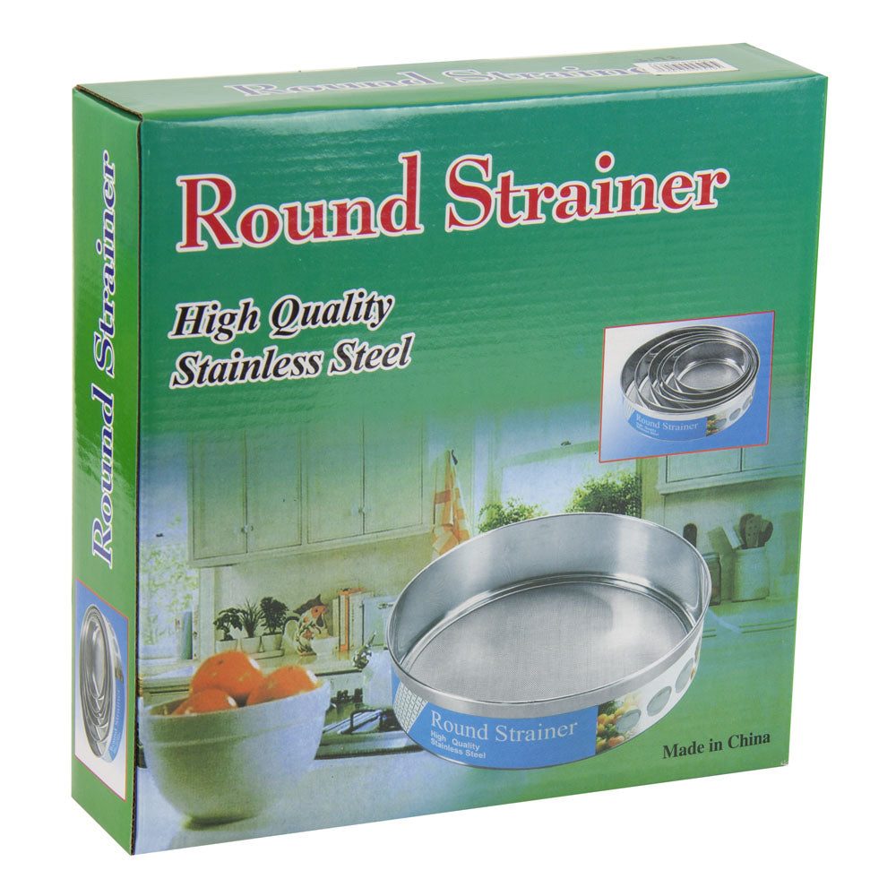 Stainless Steel Round Flour Sieve Strainer Set Of 6