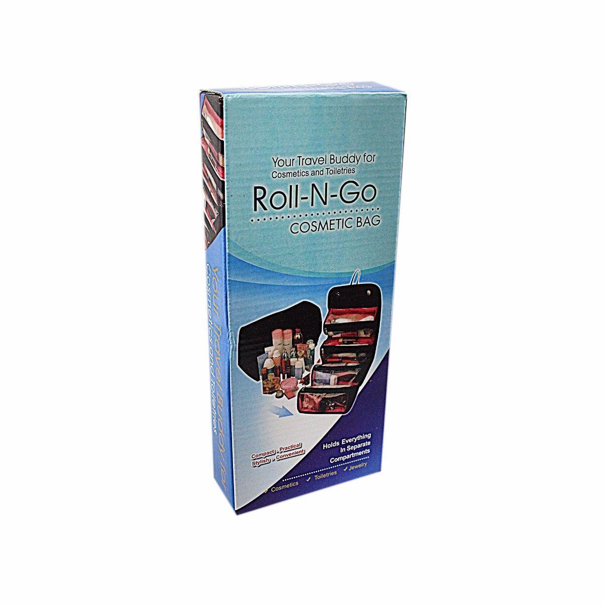 Roll-N-Go Makeup Cosmetic Bag Roll Up Travel Pouch 4087