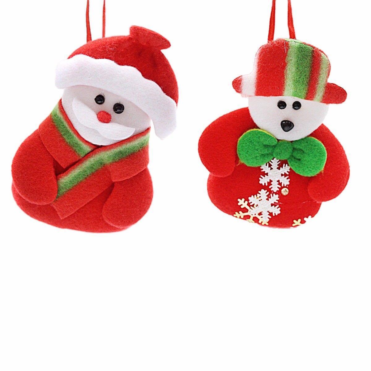 Christmas Tree Felt Decoration 13 cm Assorted Designs 1452