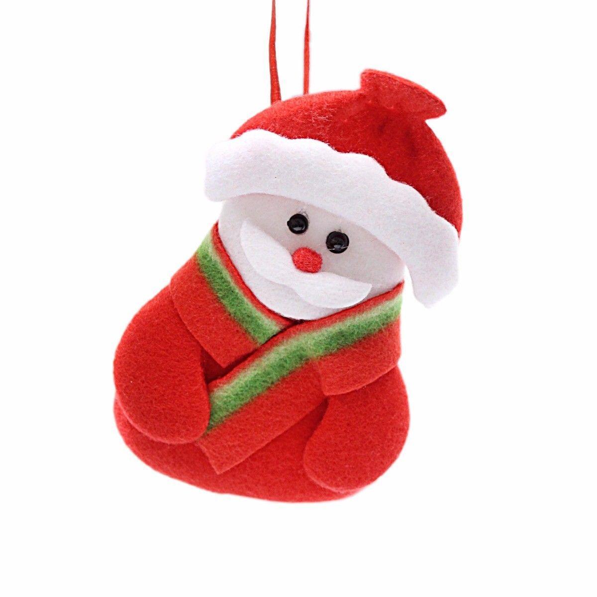 Christmas Tree Felt Decoration 13 cm Assorted Designs 1452